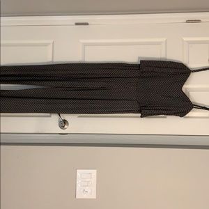 Black and Tan pants suit from Anthropologie